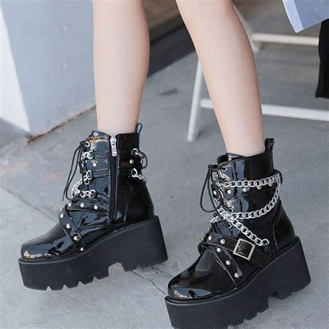 gothic sexy boots|goth girl platform boots.